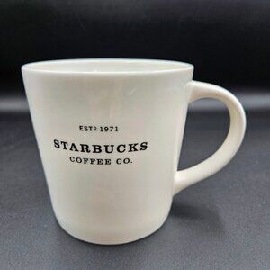 Starbucks New Bone China Est 1971 Starbucks Coffee Co Mug Cup 16oz 2010 Read